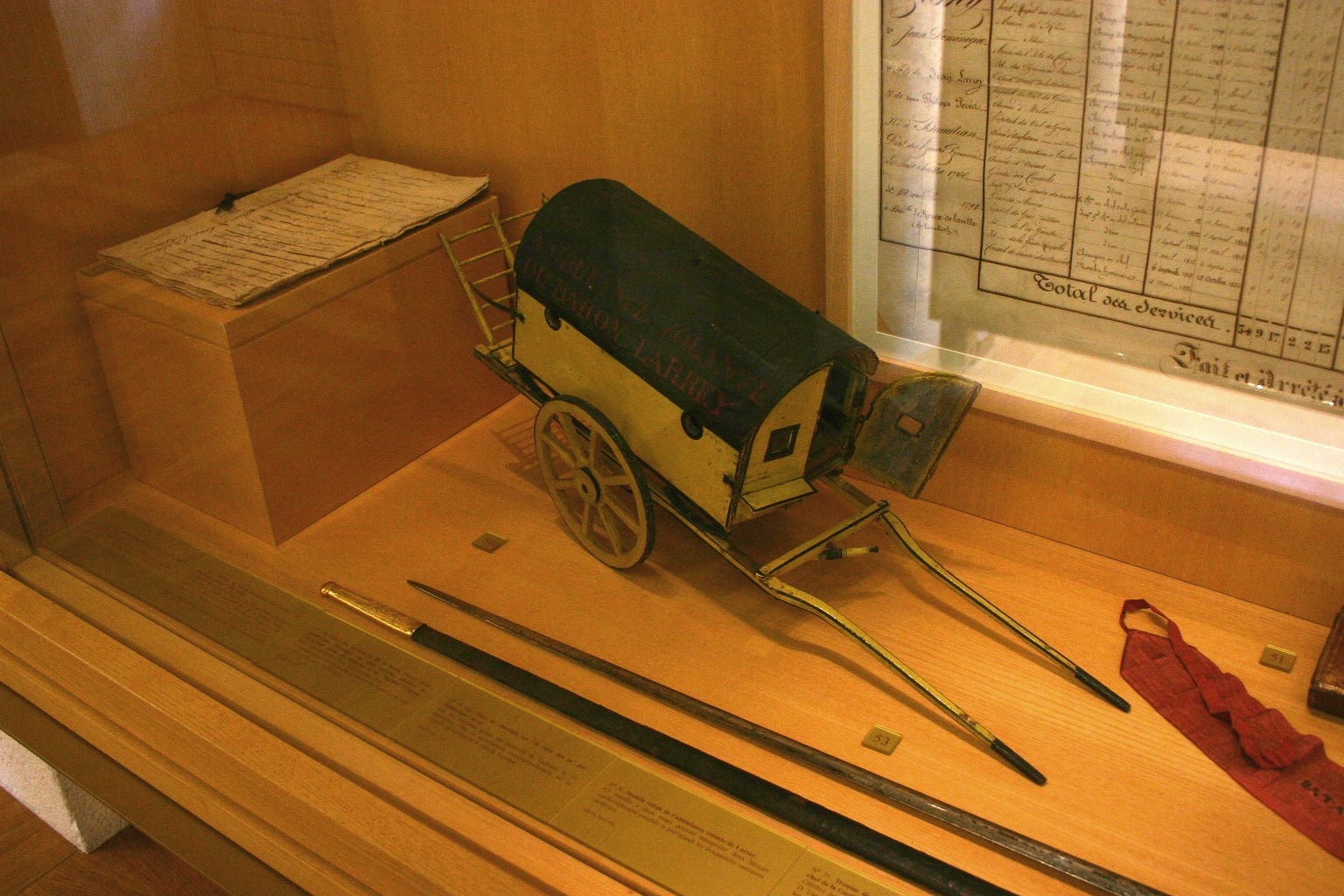 Larrey's flying ambulance (model), Musée Val-de-Grâce, Paris (1).JPG